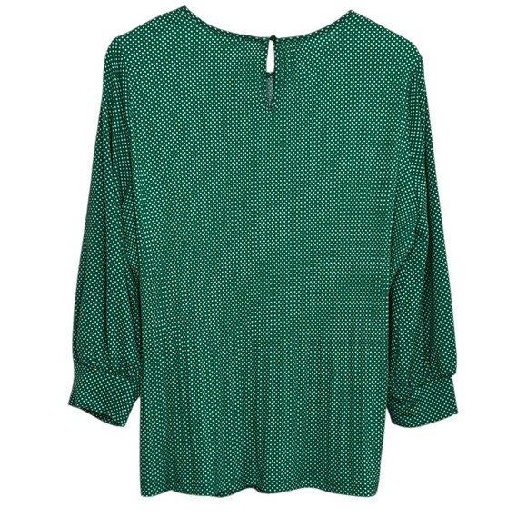 ADRIANNA PAPELL - NWT - SIZE MEDIUM - PRINT KNIT PLEATED TRAPEZE TOP BLOUSE B1 - Picture 4 of 12